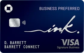 Chase Ink Business Preferred credit card, showcasing options for cash back, travel rewards, and flexible spending categories.